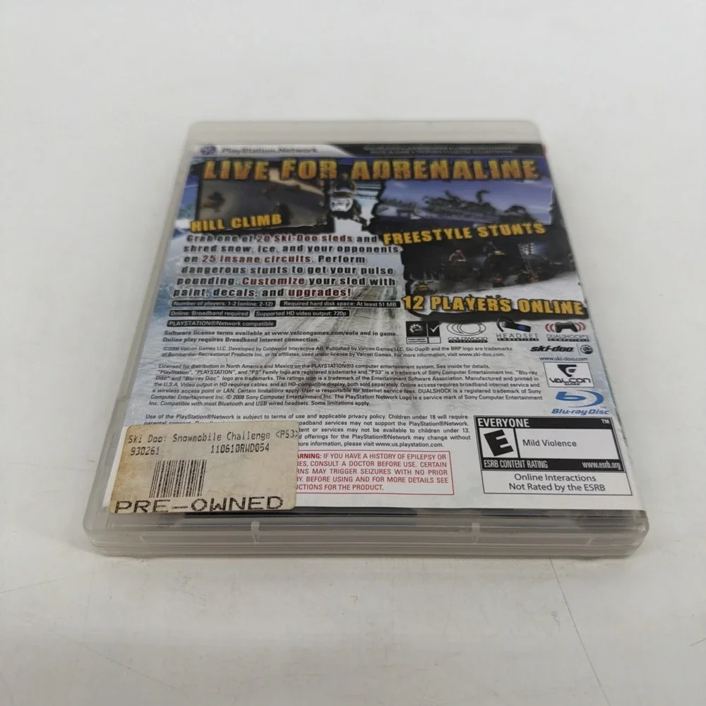 Ski-Doo: Snowmobile Challenge CIB (Sony PlayStation 3, 2009) PS3